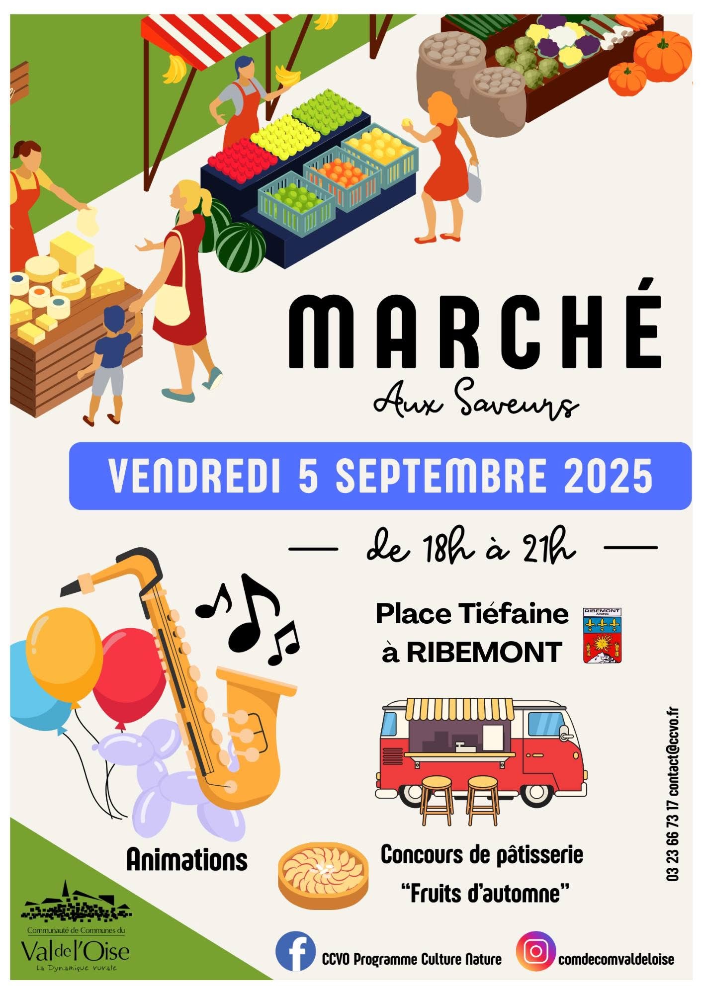 Marché aux saveurs du Val de l’Oise à Ribemont