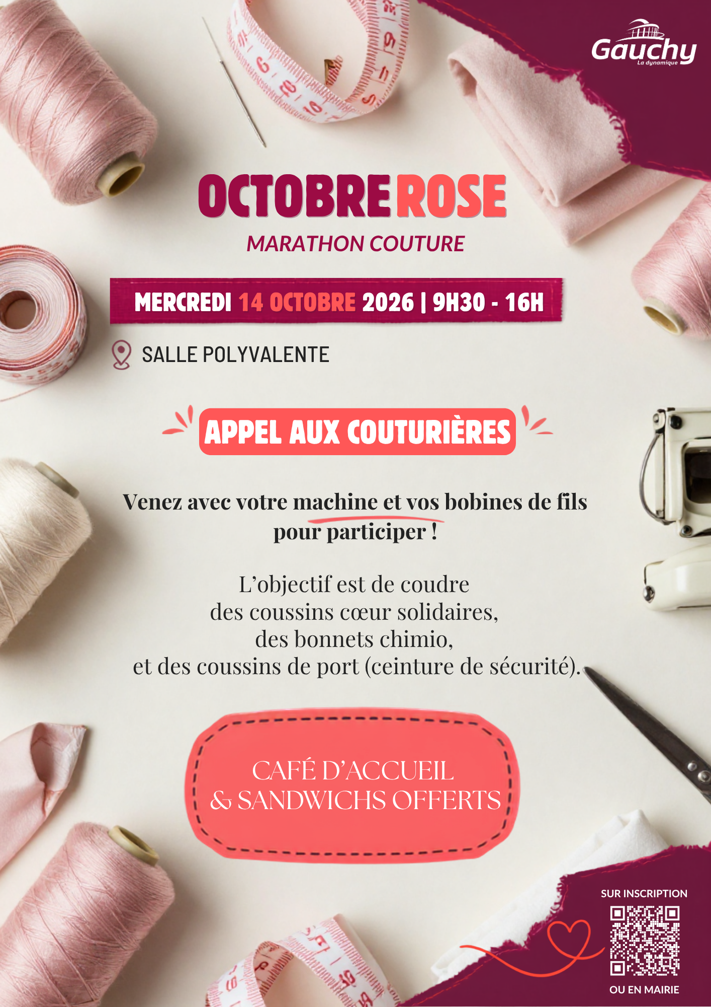 Marathon Couture | Octobre Rose à Gauchy
