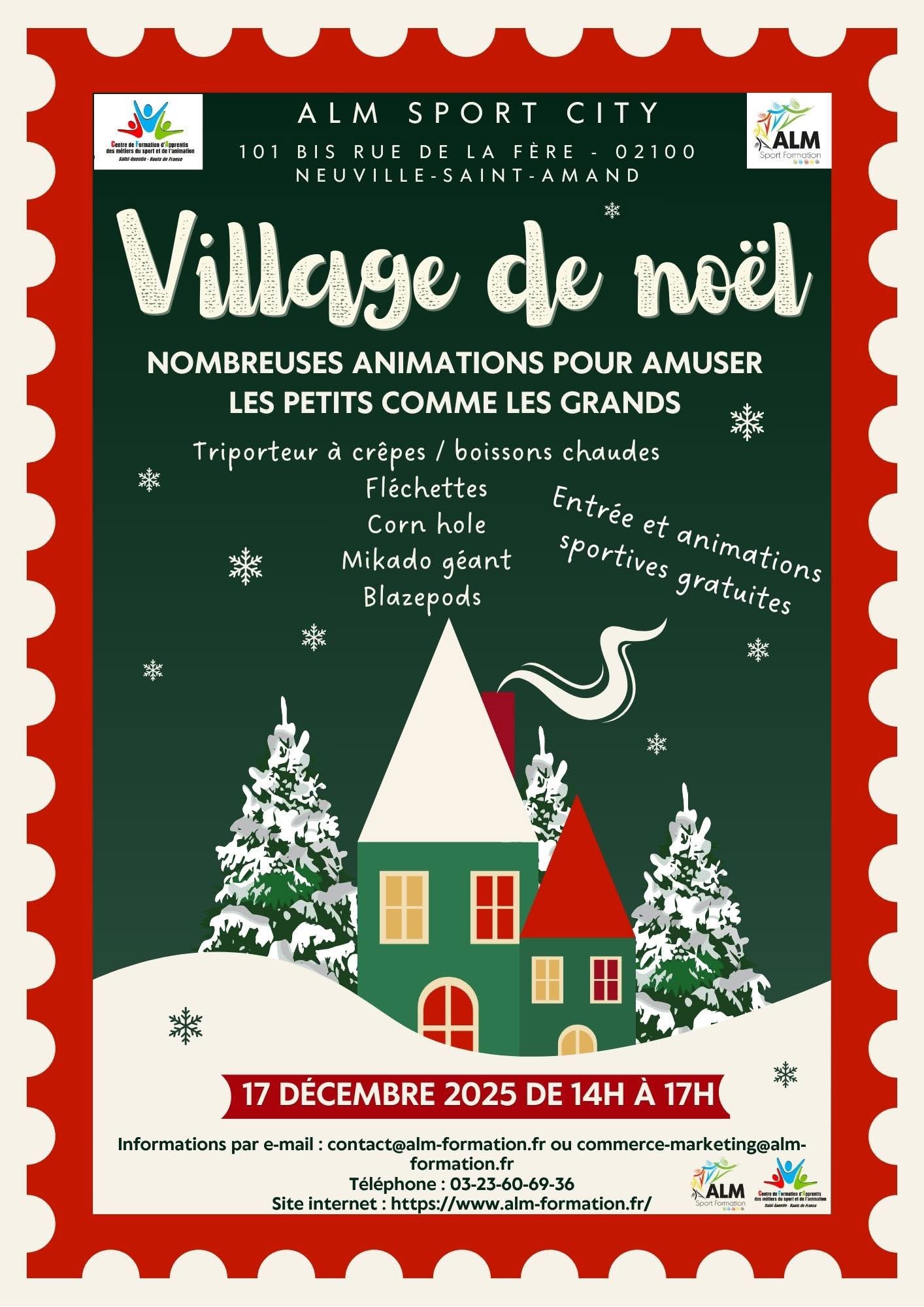 Neuville-Saint-Amand : Marché de Noël ALM Sport City