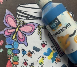 Atelier enfants au Musée des papillons : Mon bocal d&rsquo;insectes en peinture à doigts