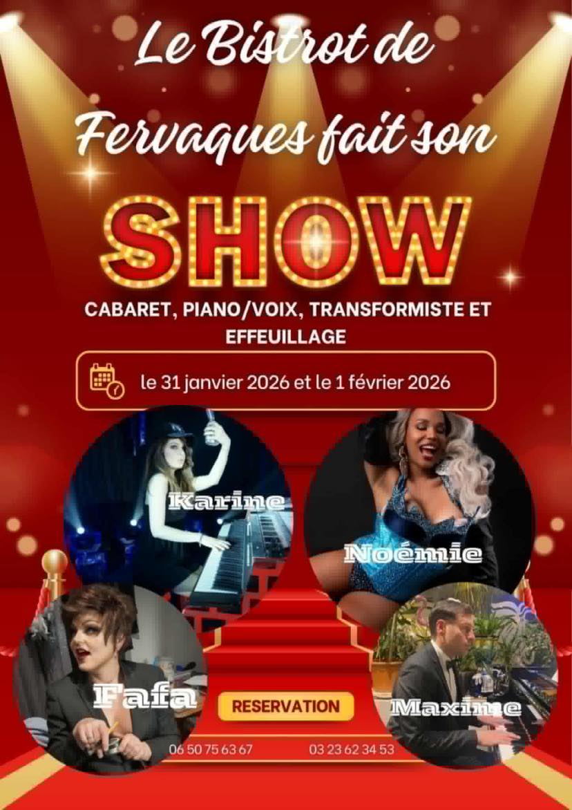 Soirée Cabaret au Bistrot du Fervaques à Saint-Quentin
