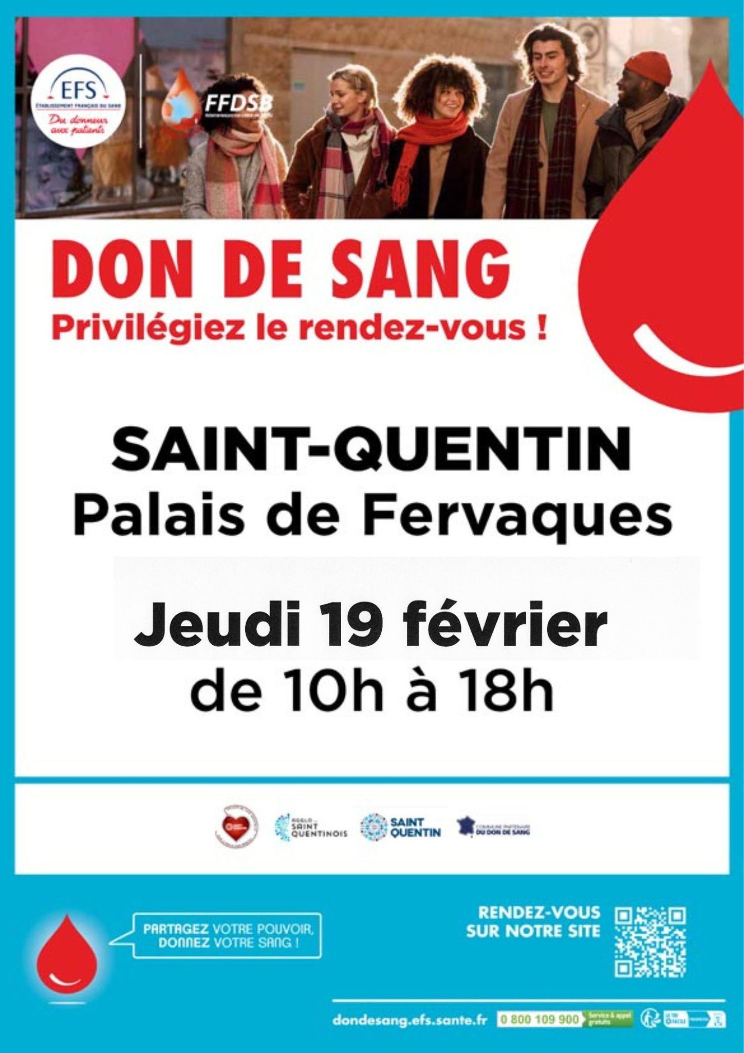 Don de Sang à Saint-Quentin au Palais de Fervaques