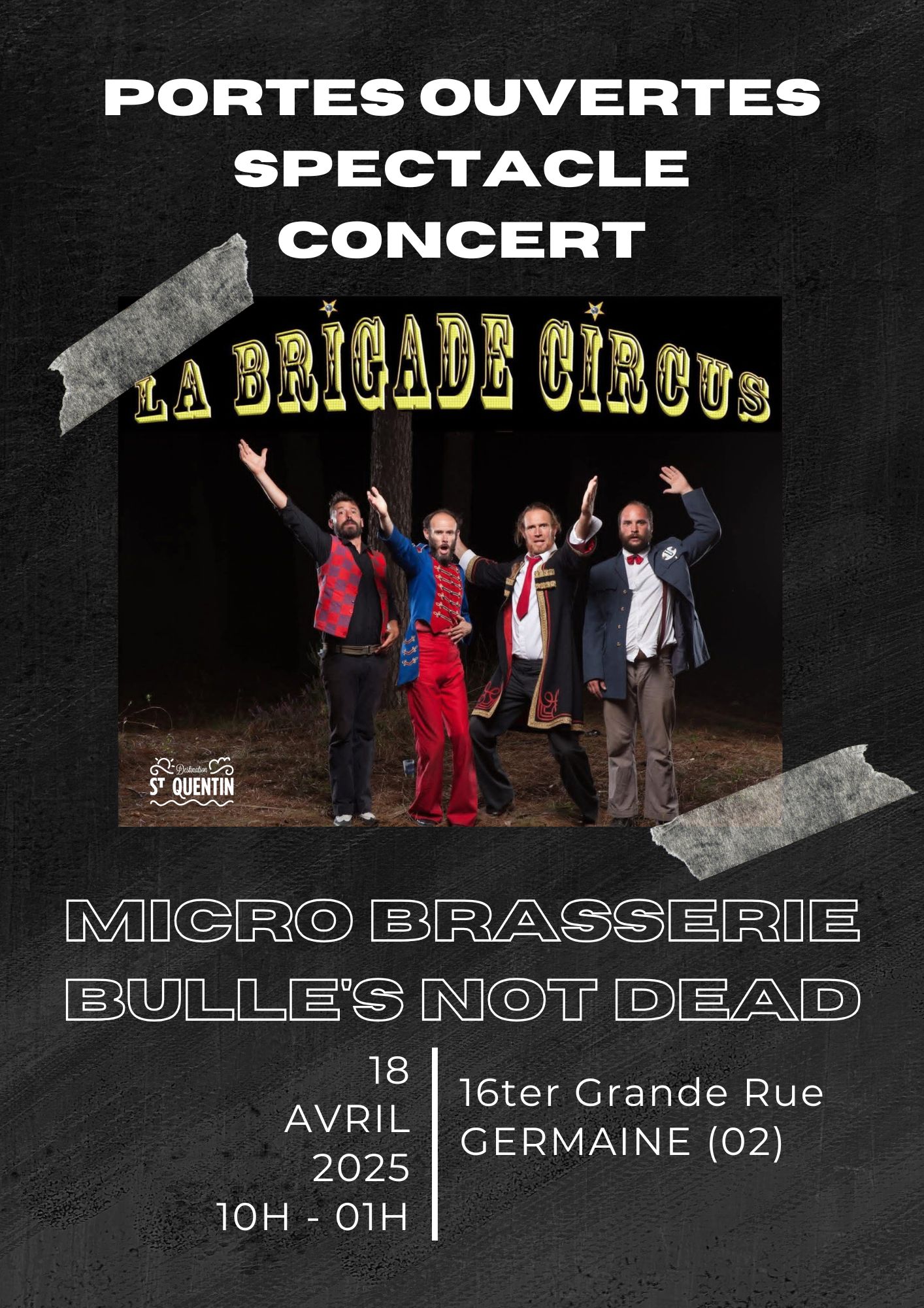 Portes ouvertes, spectacle et concert à la microbrasserie Bulle&rsquo;s Not Dead