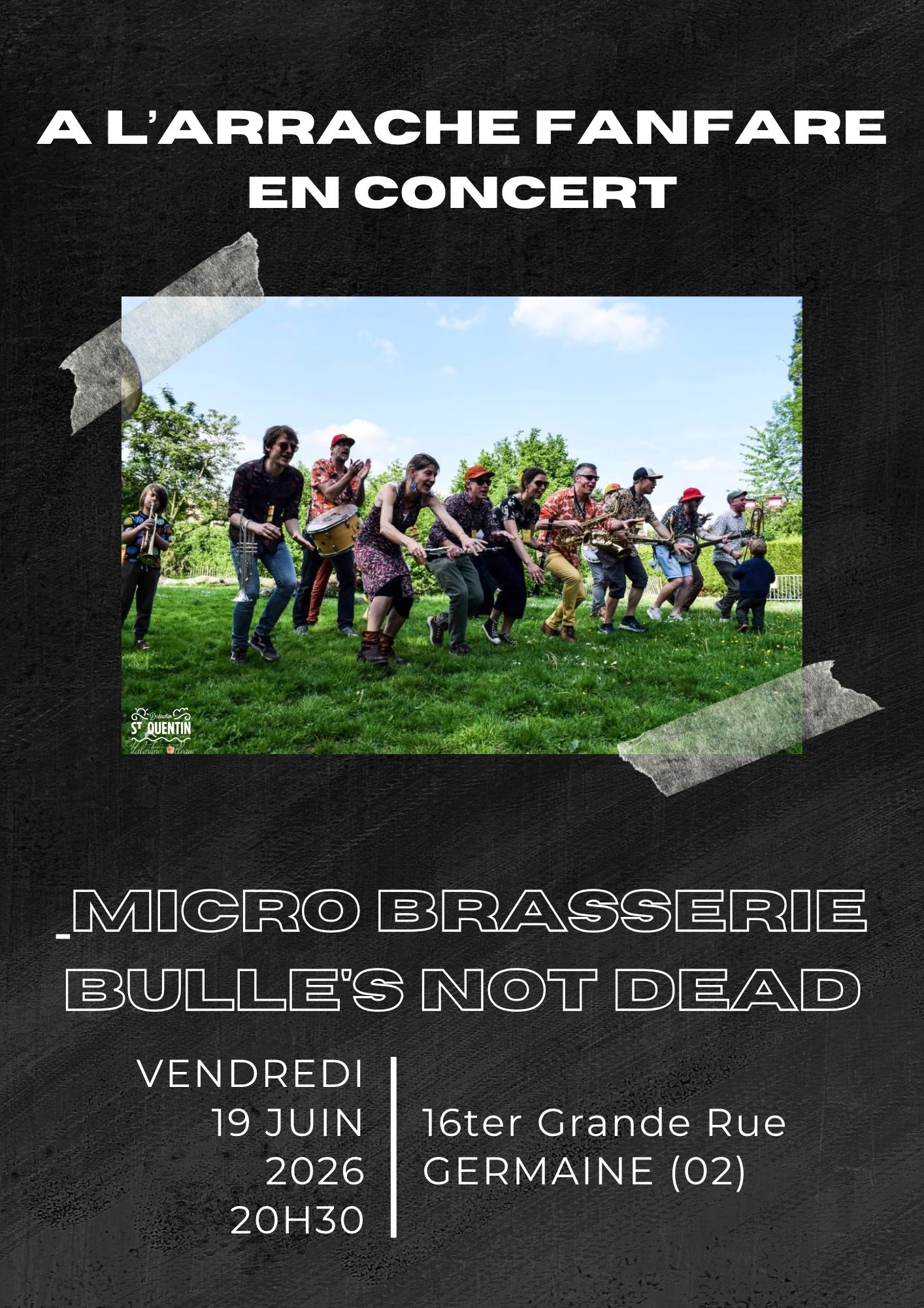 A l&rsquo;arrache fanfare en concert à la microbrasserie Bulle&rsquo;s Not Dead