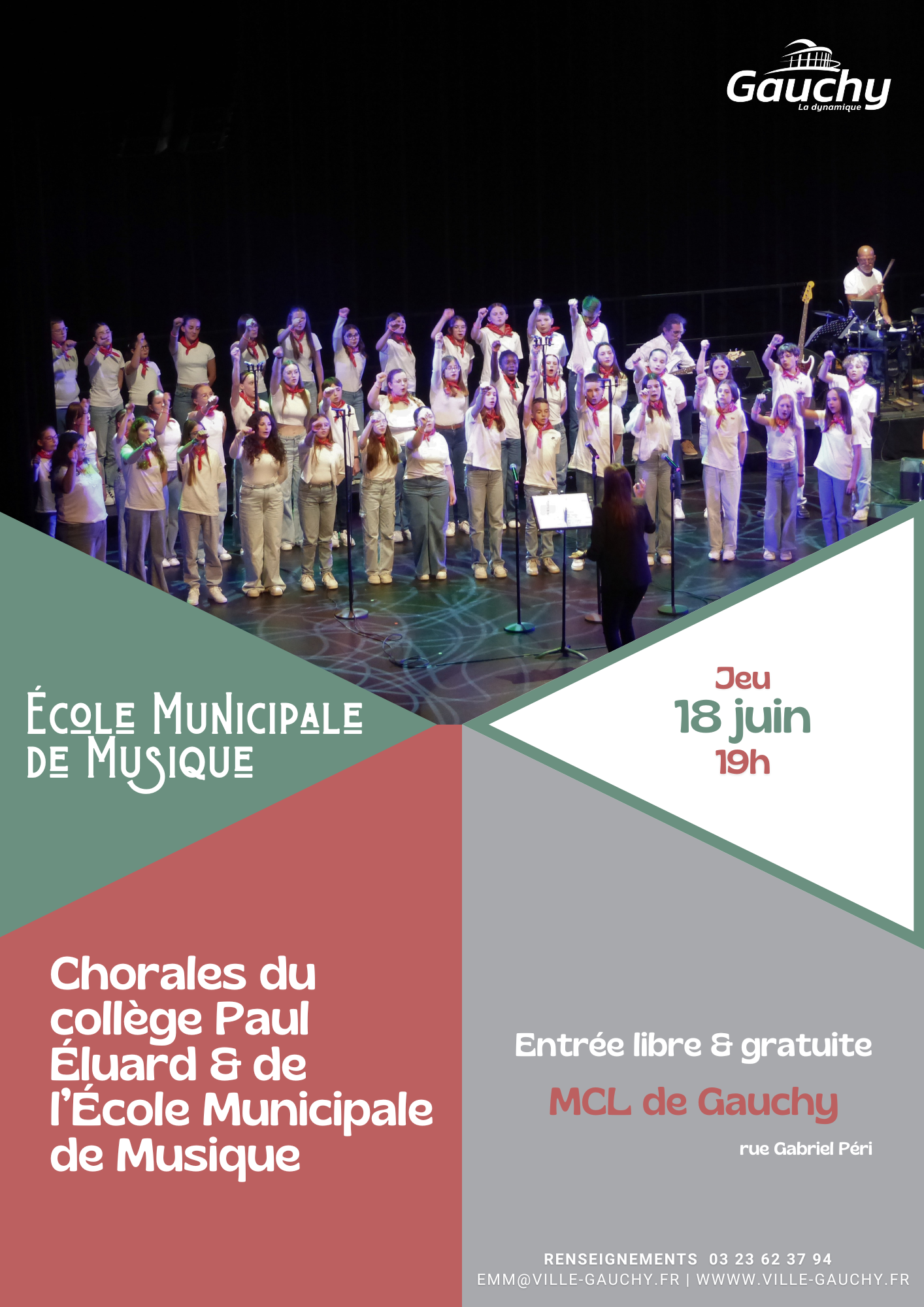 Concert des Chorales à la MCL de Gauchy