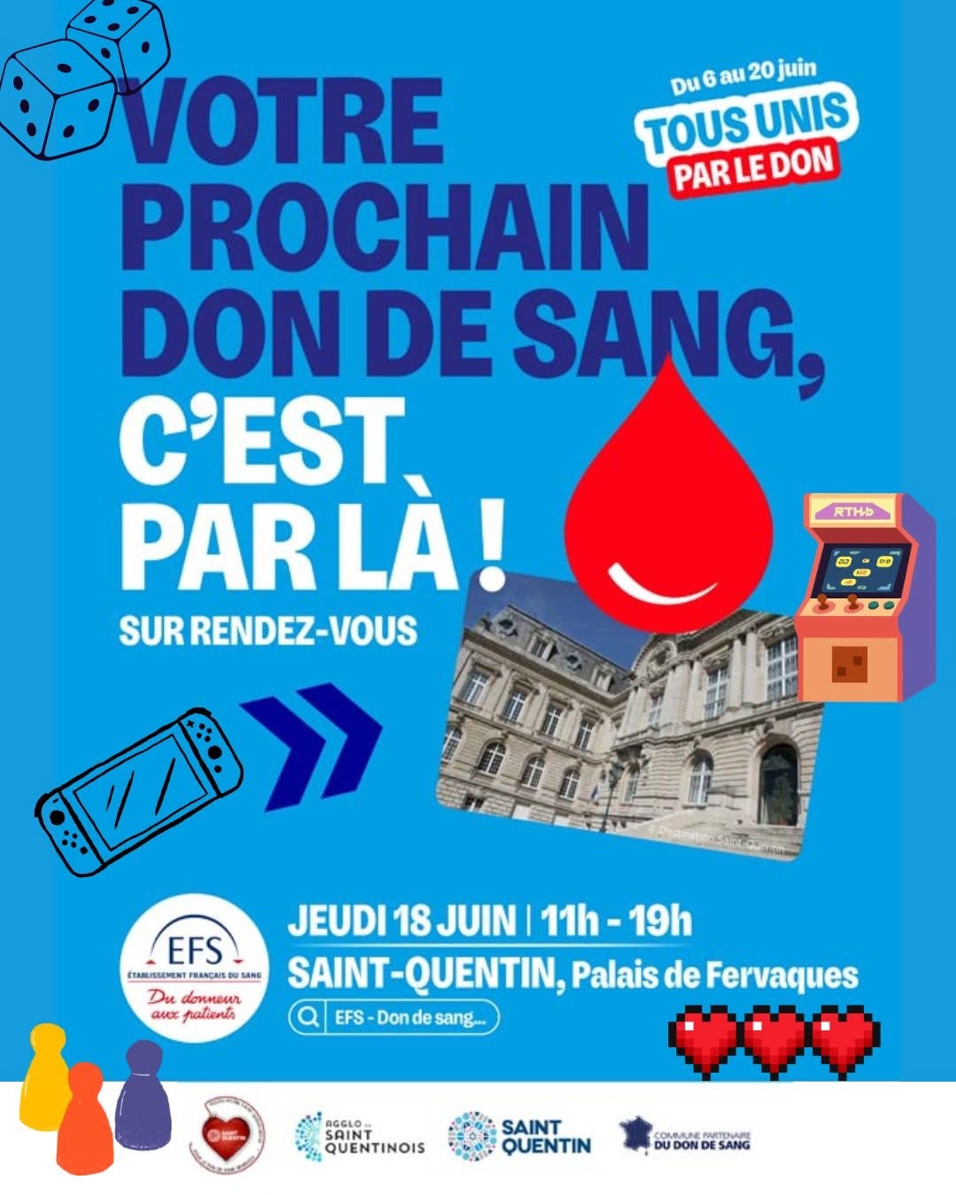 Don de Sang à Saint-Quentin au Palais de Fervaques