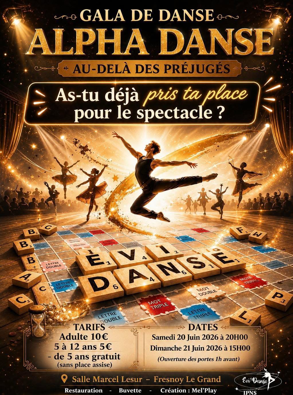 Gala de danse d&rsquo;Evi Danse à Fresnoy le Grand