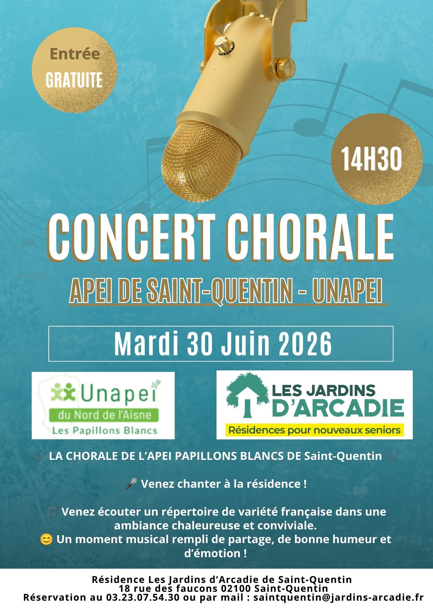 Les Jardins d&rsquo;Arcadie : Concert Chorale