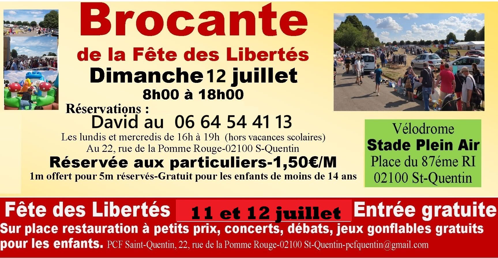 Brocante de la Fête des Libertés à Saint-Quentin