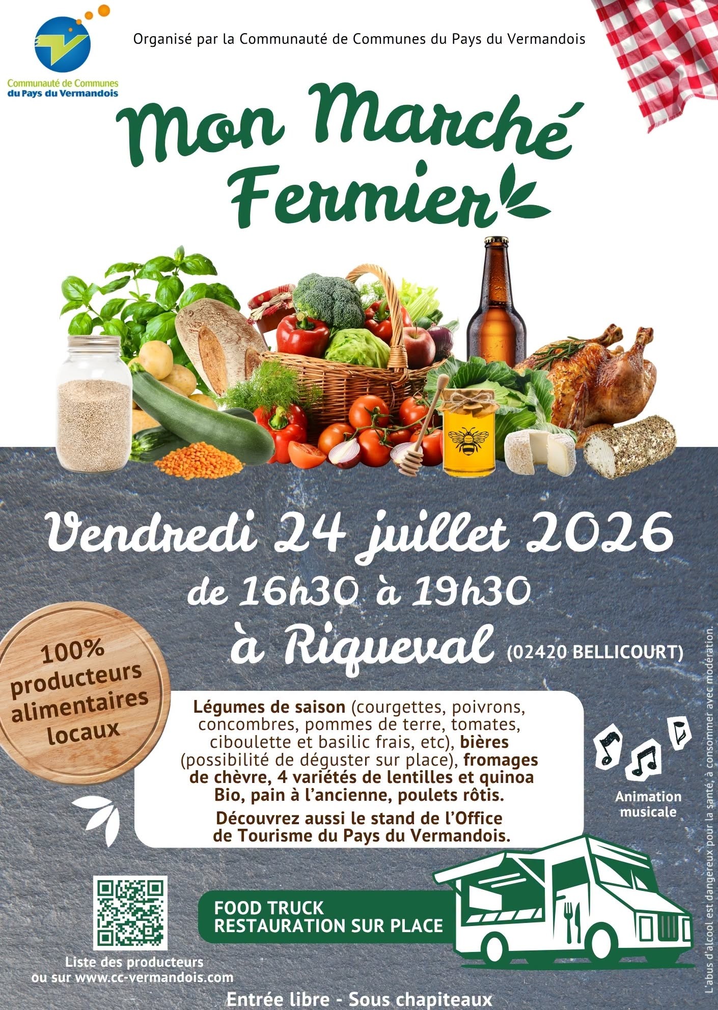 Mon marché fermier à Riqueval