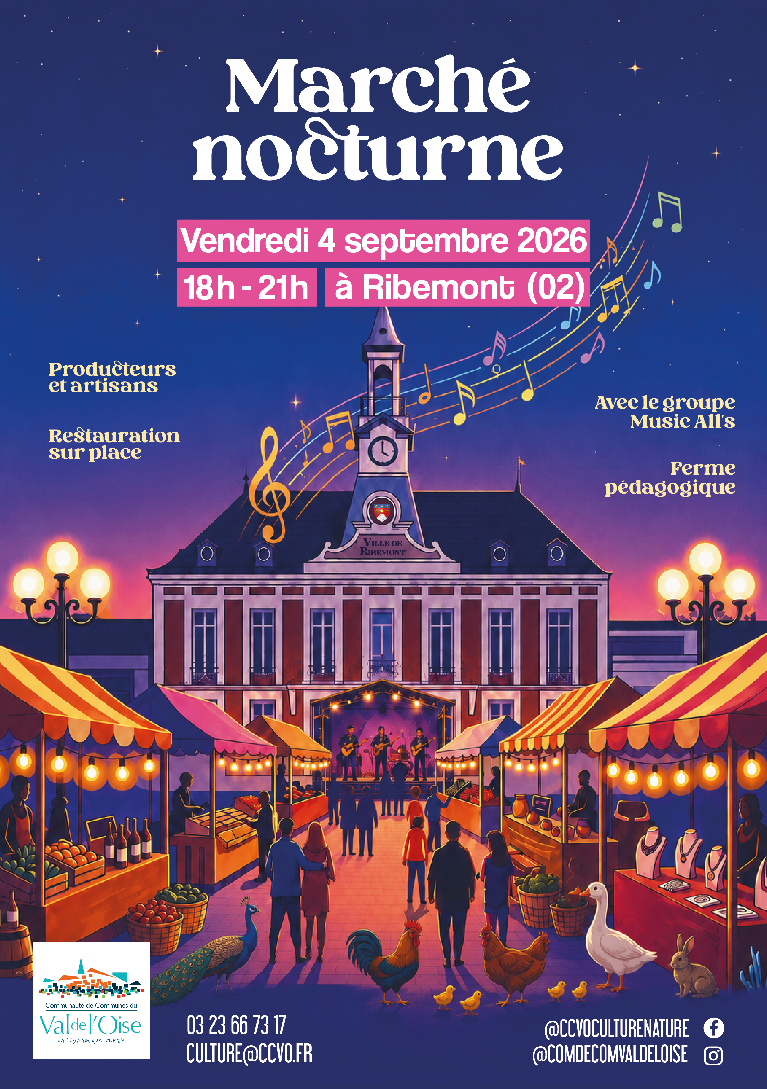 Ribemont : Marché Nocturne