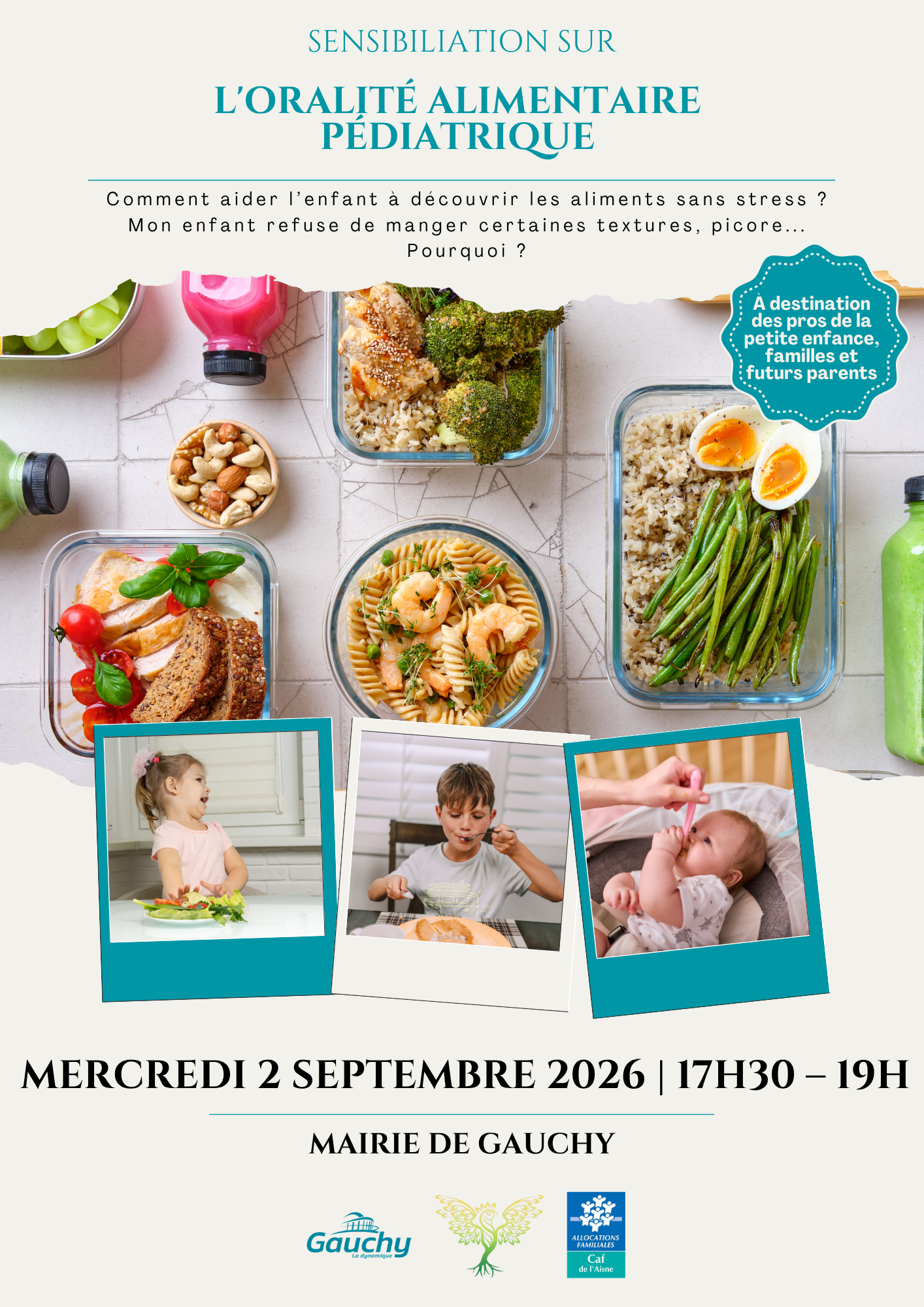 Gauchy : comprendre l&rsquo;alimentation de mon enfant : conférence, échange