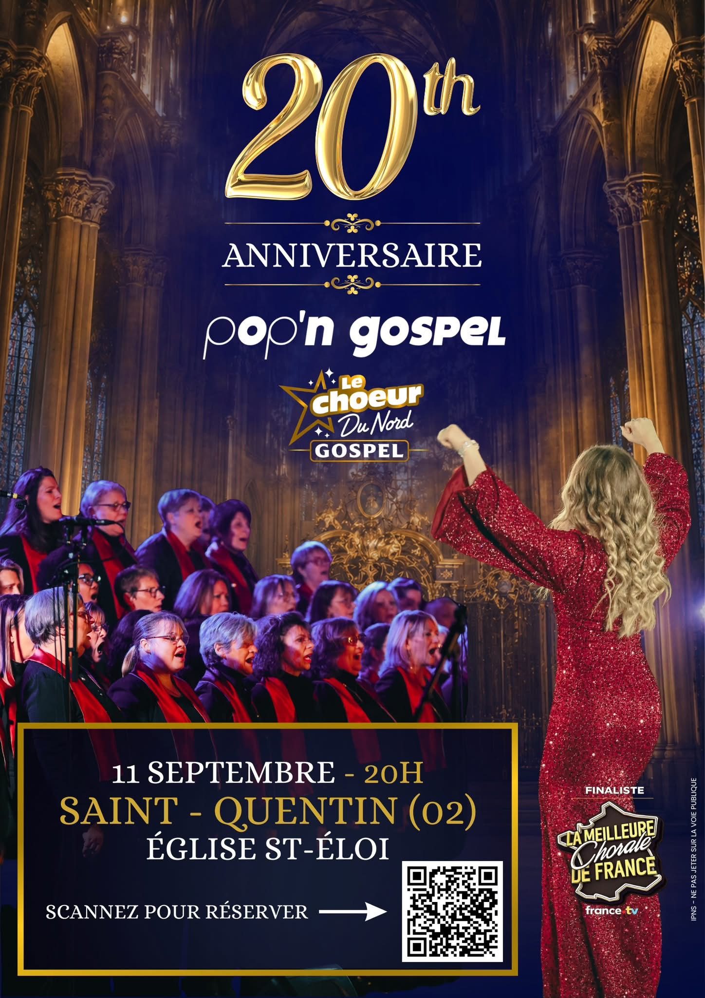 Pop&rsquo;n Gospel et Le Choeur du Nord gospel en concert à Saint-Quentin