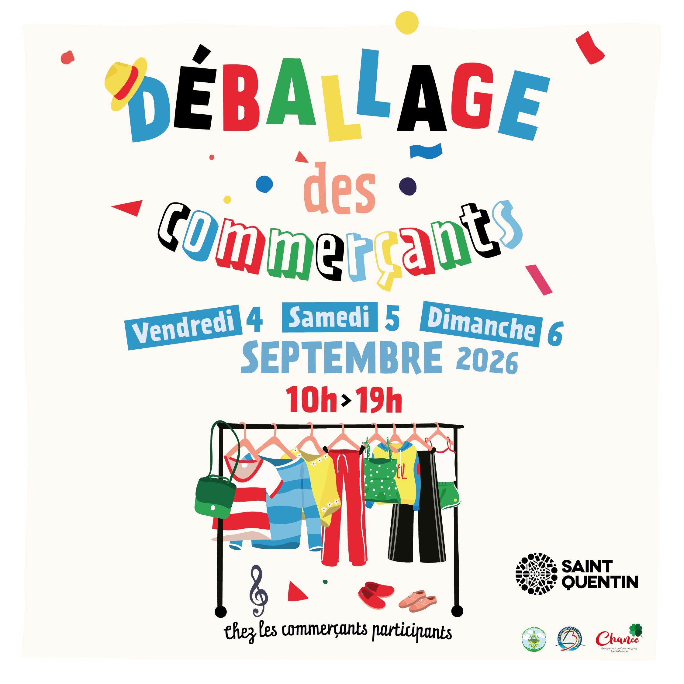 Déballage des commerçants de Saint-Quentin