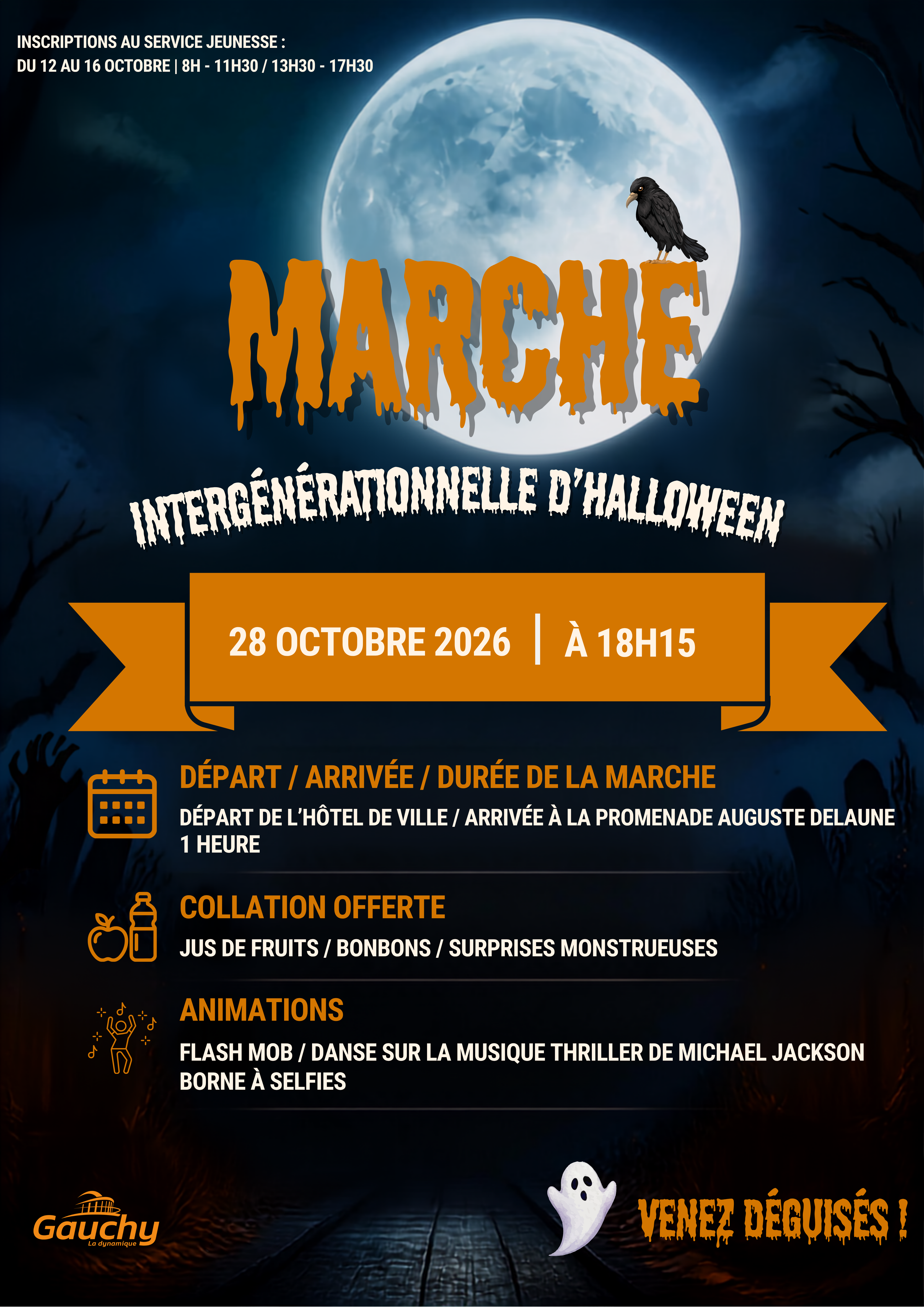 Marche intergénérationnelle d&rsquo;halloween