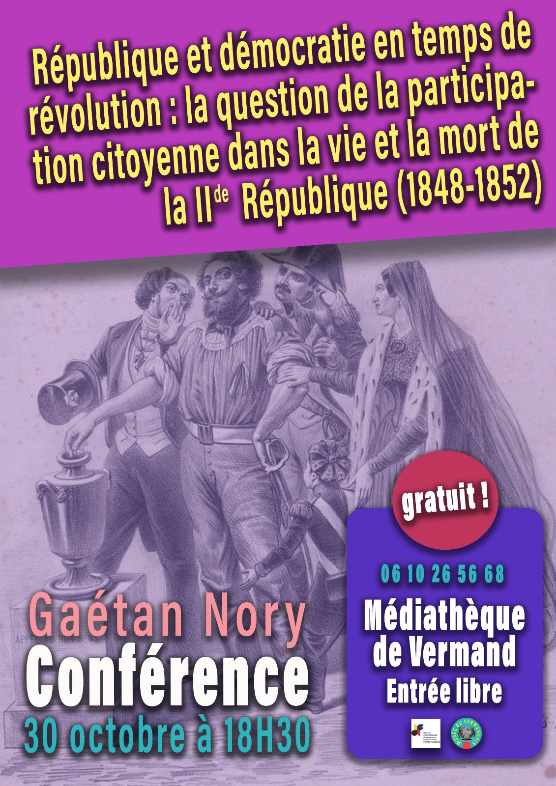 Gaëtan Nory : « République et démocratie en temps de révolution : la question de la participation citoyenne dans la vie et la mort de la IIe République
