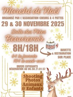 Marché de Noël de l'association coeurs à 4 pattes à Beaurevoir Marché de Noël de l'association coeurs à 4 pattes à Beaurevoir