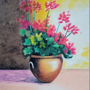 Initiation artistique au Musée Lécuyer : Stage composition florale au pastel à l'huile