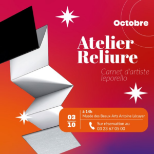Initiation artistique au Musée Lécuyer : Carnet d'artiste Leporello